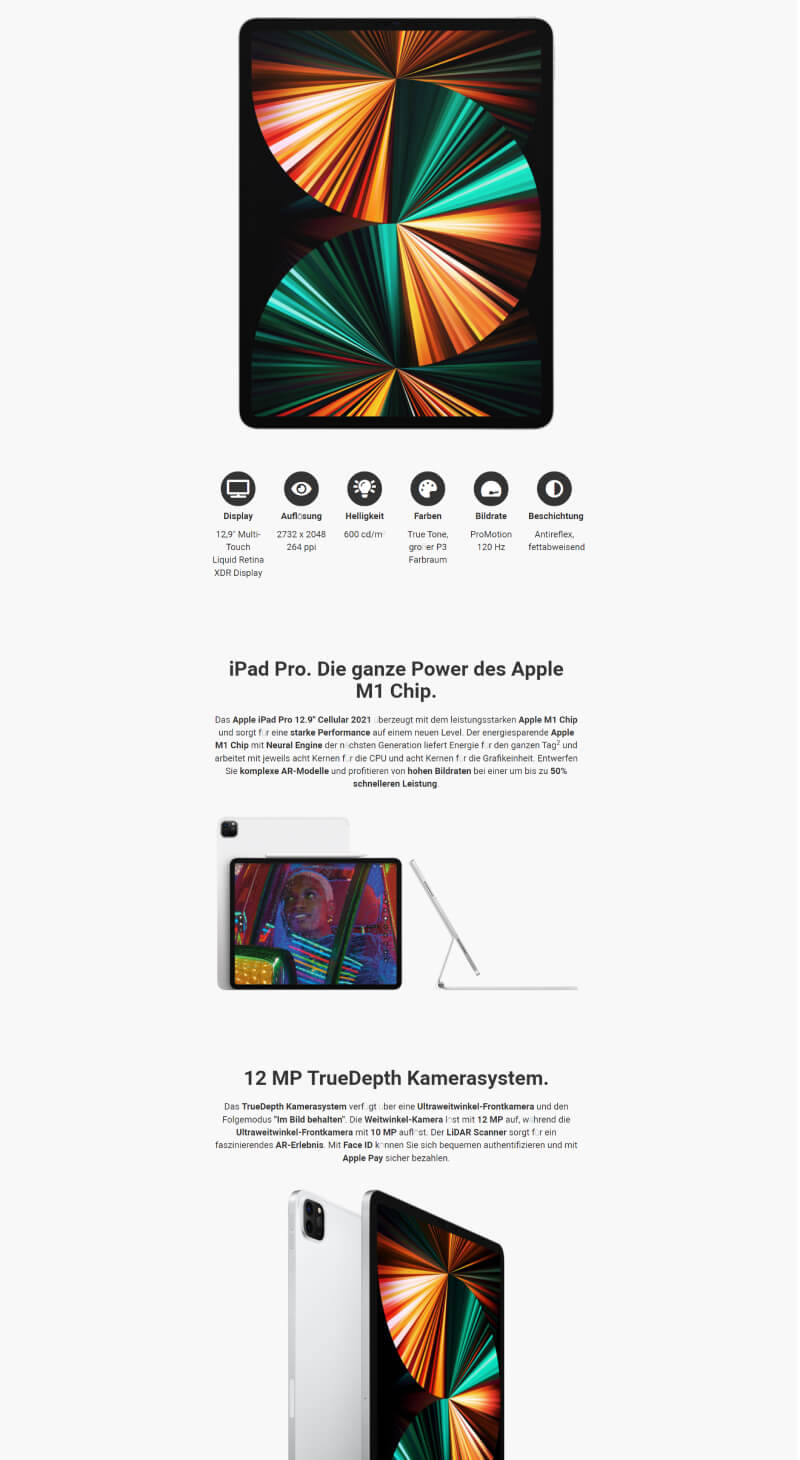 Referenz Produktdetailseite Apple AirTag